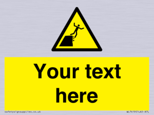 Custom Warning unstable cliff edge